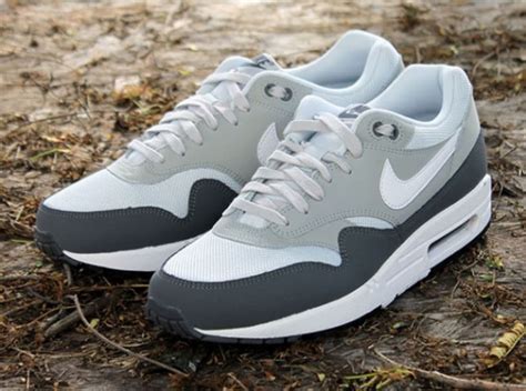 nike air max 1 grijs wit heren